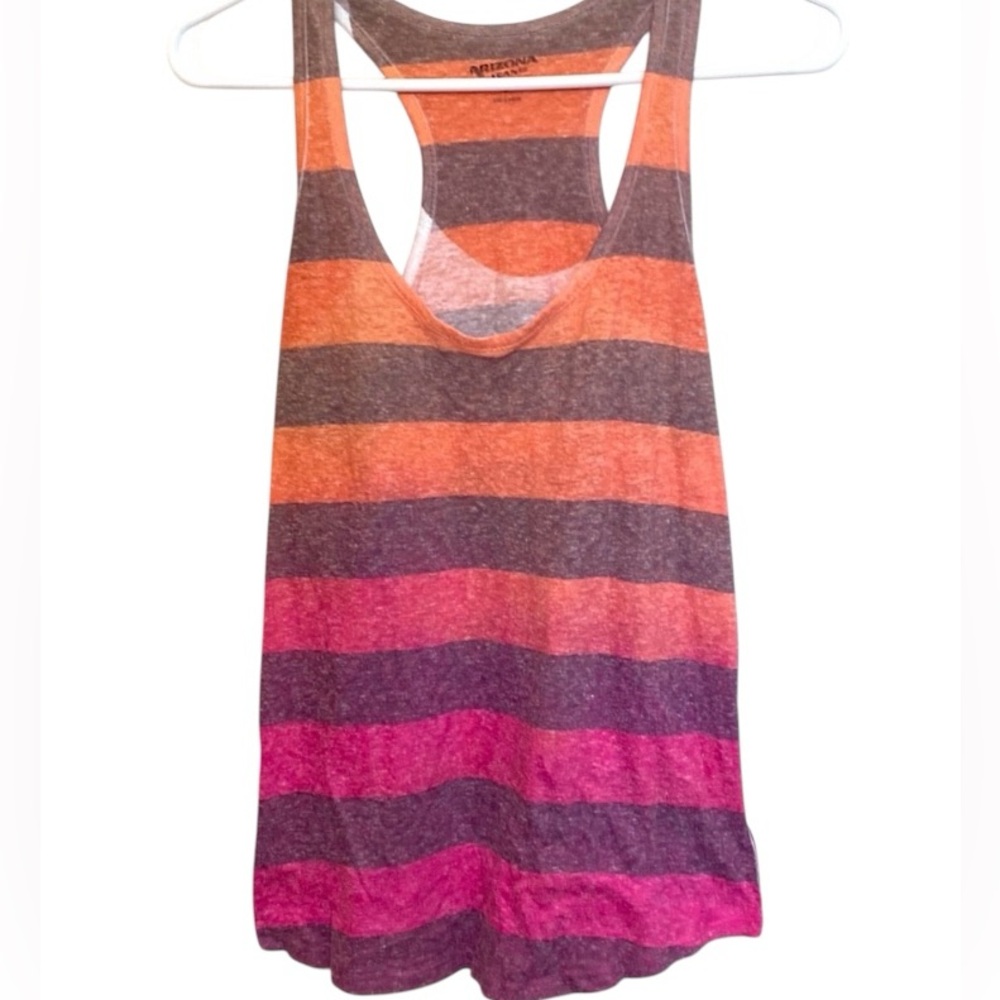 Arizona Jeans Striped Tank Top Medium Multicolor Ombré